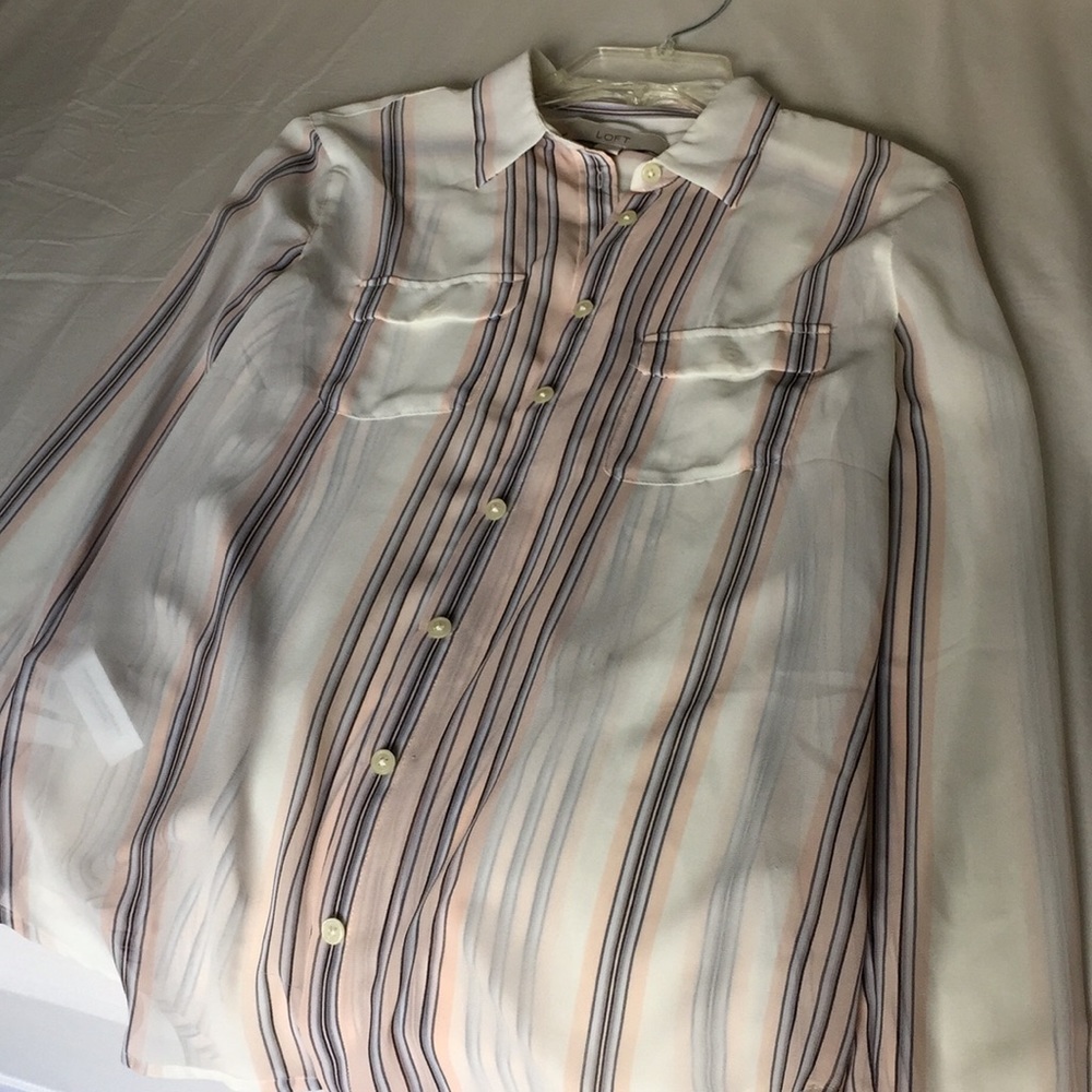 Loft Pastel Button Down - image 5